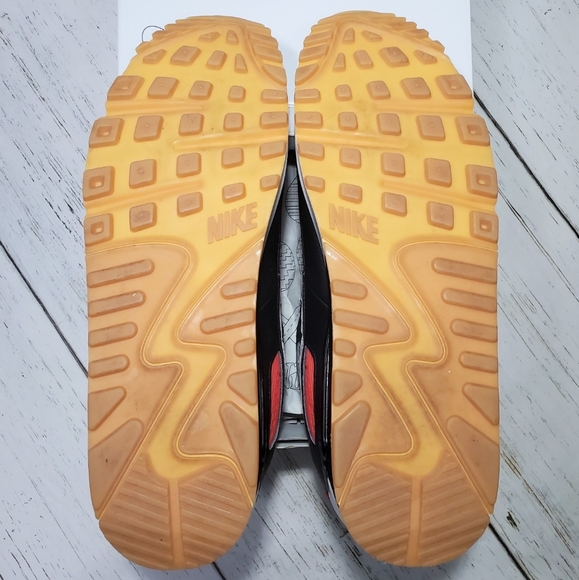 Size 13 | Nike by You Air Max 90 Premium White Red Blk Sail Gum Sole DJ2663-991
